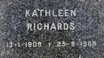 RICHARDS Kathleen 1909-1989