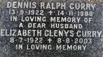 CURRY Dennis Ralph 1922-1988 & Elizabeth Glenys 1922-2003