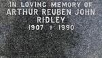 RIDLEY Arthur Reuben John 1907-1990