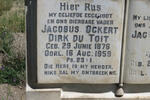TOIT Jacobus Ockert Dirk, du 1876-1959 & Jacoba Susanna VILJOEN 1884-1934