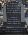MERWE Nicolaas Johannes, van der 1916-1969 & Amelia 1921-2007