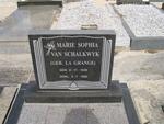 SCHALKWYK Maria Sophia, van nee LA GRANGE 1929-1998
