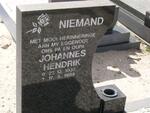 NIEMAND Johannes Hendrik 1937-1994