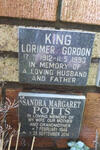 POTTS Sandra Margaret 1946-2014 :: KING Lorimer Gordon 1912-1993