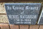 MACGREGOR Muriel 1933-2018