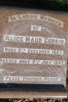 CURRIN Alice Maud 1867-1943