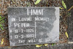 TIMM Peter 1925-1993