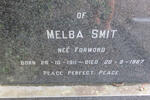 SMIT Melba nee FORWARD 1911-1987