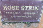 STEIN Rose 1908-2000