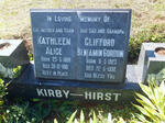 HIRST Clifford Benjamin Gordon 1923-1992 :: KIRBY Kathleen Alice 1898-1961