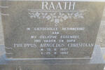 RAATH Philippus Arnoldus Christiaan 1907-1992 & Eileen Mabel GREY 1910-1994