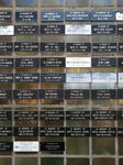 6. Back wall memorial plaques