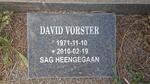 VORSTER David 1971-2010