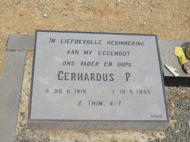 ? Gerhardus P. 1915-1983