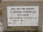 VILJOEN Johanna Cornelia nee V.D. WALT 1851-1940