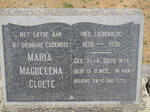 CLOETE Maria Magdelena nee LIEBENBERG 1876-1938