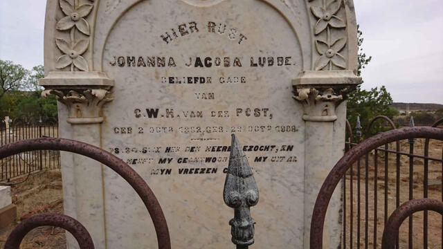 POST Johanna Jacoba, van der nee LUBBE 1852-1888