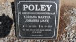 POLEY Adriana Martha Johanna 1932-2013