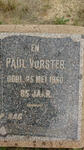 VORSTER Paul -1950 & Sannie -1950