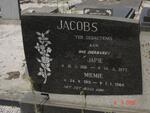 JACOBS Japie 1916-1977 & Miemie 1915-1984