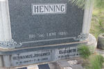 HENNING Hermanus Johannes 1867-1960 & Elizabeth Anna 1870-1950