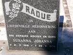 RADUE Susanna Johanna 1918-1974