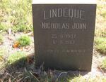 LINDEQUE Nicholas John 1907-1967