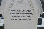 VILLIERS Bernardus Josephus van de Sandt, de 1848-1900
