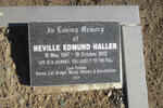 HALLER Neville Edmund 1947-2012