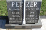 PETZER Cyril David 1913-1982 & Ivy Thelma 1913-2017