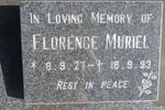 GOWAR Florence Muriel 1927-1993