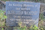 McCARTNEY Olive Lilian nee WILSON 1918-2000