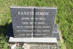 SIMON Faneti 1928-2003