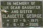 GEORGE Claudette 1971-2006