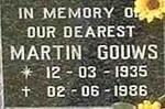 GOUWS Martin 1935-1986