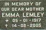 LEMLEY Emma 1917-2005