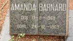 BARNARD Amanda 1968-1969