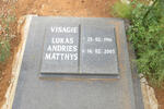 VISAGIE Lukas Andries Matthys 1916-2003