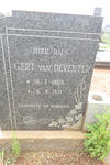DEVENTER Gert, van 1909-1971