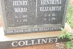 COLLINET Henry Ward 1903-1993 & Hendrina Elizabeth 1912-1996