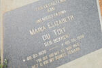 TOIT Maria Elizabeth, du nee BEKKER 1909-1998