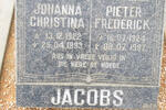 JACOBS Pieter Frederick 1924-1997 & Johanna Christina 1922-1993