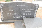 MARAIS Daniel 1927-2012 & Hester Susanna VAN WYK 1930-1990