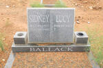 BALLACK Sidney 1927-2004 & Lucy 1923-