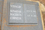VISAGIE Susarah Magrieta Cornelia 1918-2011