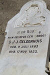 GELDENHUIS S.J.J. 1863-1922