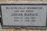 MARAIS Johan 1927-1981