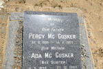 Mc CUSKER Percy 1888-1957 & Ada SLUITER 1895-1989