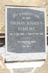 FERREIRA Thomas Ignatius 1858-1946