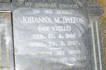 DALTON Johanna M. nee YZELLE 1895-1955